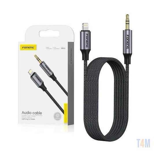 BM31 METAL AUDIO to LIGHTING CABLE (MALE 3.5MM)