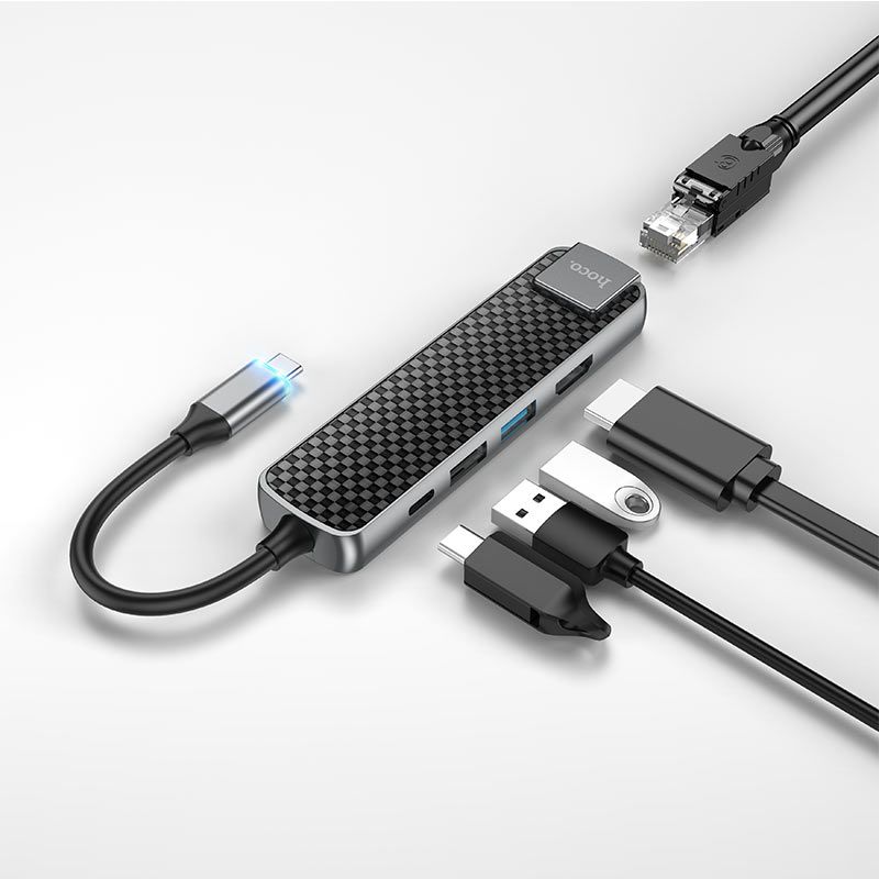 Type-C hub “HB23 Easy view” HDTV + USB3.0 + USB2.0 + RJ45 + PD